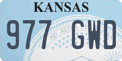 KS license plate 977GWD