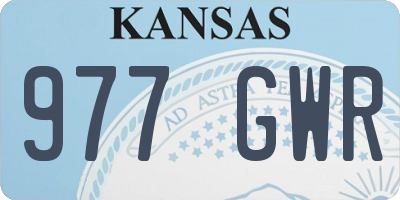 KS license plate 977GWR