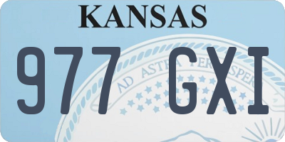 KS license plate 977GXI