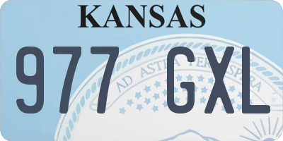 KS license plate 977GXL
