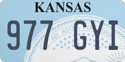 KS license plate 977GYI
