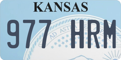 KS license plate 977HRM