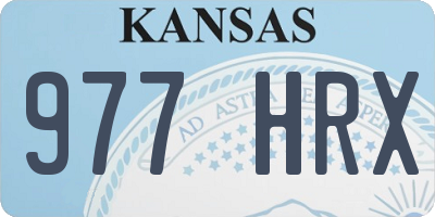 KS license plate 977HRX