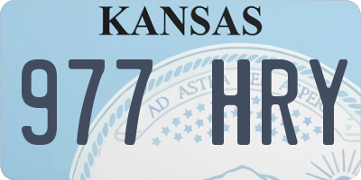 KS license plate 977HRY