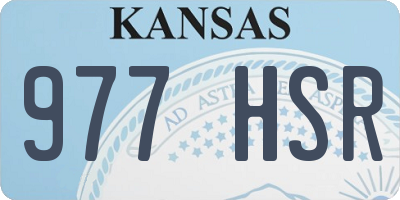 KS license plate 977HSR