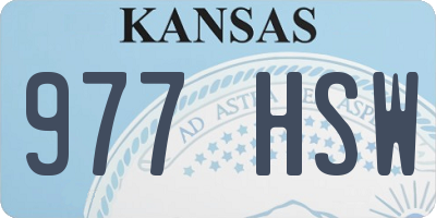 KS license plate 977HSW