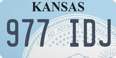 KS license plate 977IDJ