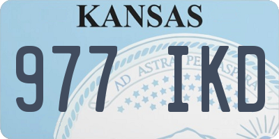KS license plate 977IKD