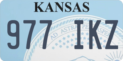 KS license plate 977IKZ