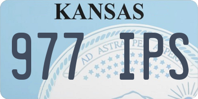 KS license plate 977IPS