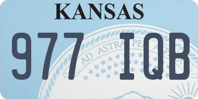 KS license plate 977IQB