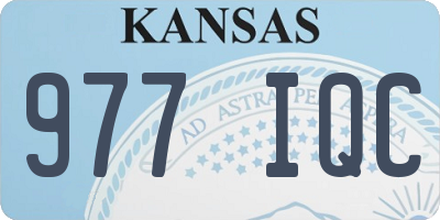 KS license plate 977IQC