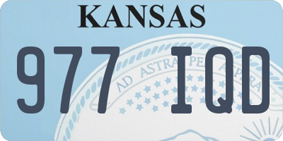 KS license plate 977IQD