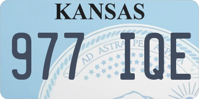 KS license plate 977IQE