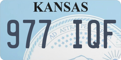 KS license plate 977IQF
