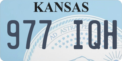 KS license plate 977IQH