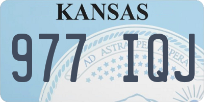 KS license plate 977IQJ