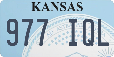 KS license plate 977IQL