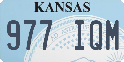 KS license plate 977IQM