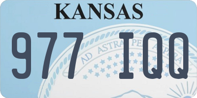 KS license plate 977IQQ