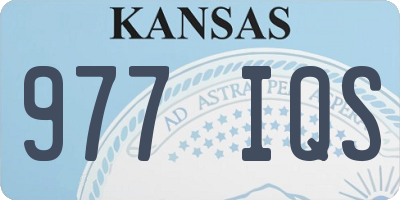 KS license plate 977IQS