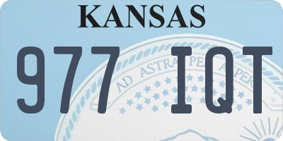 KS license plate 977IQT
