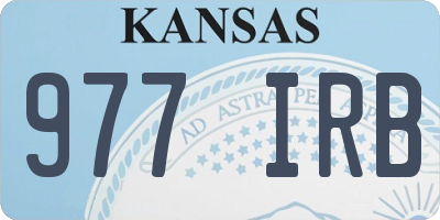 KS license plate 977IRB