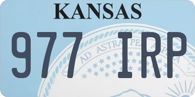 KS license plate 977IRP