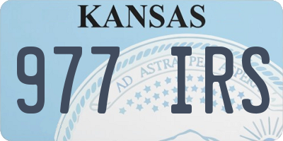 KS license plate 977IRS