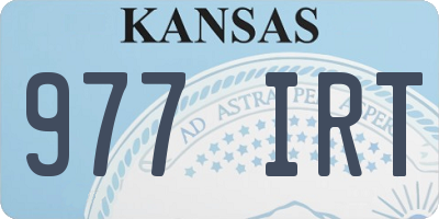 KS license plate 977IRT