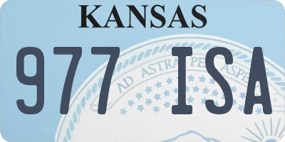 KS license plate 977ISA
