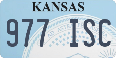 KS license plate 977ISC