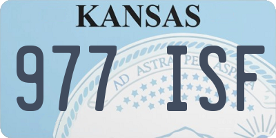 KS license plate 977ISF