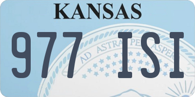 KS license plate 977ISI