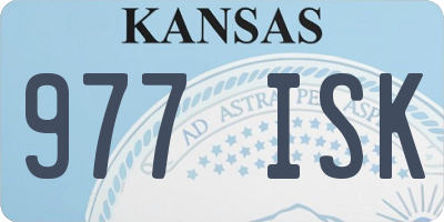 KS license plate 977ISK