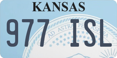 KS license plate 977ISL