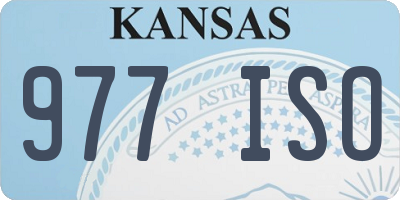 KS license plate 977ISO