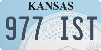 KS license plate 977IST