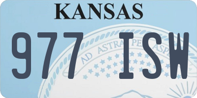 KS license plate 977ISW