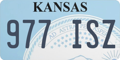 KS license plate 977ISZ