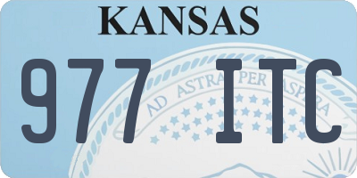 KS license plate 977ITC