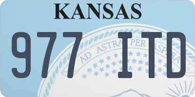 KS license plate 977ITD