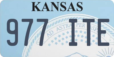 KS license plate 977ITE