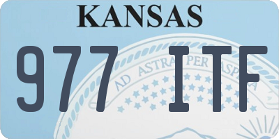 KS license plate 977ITF