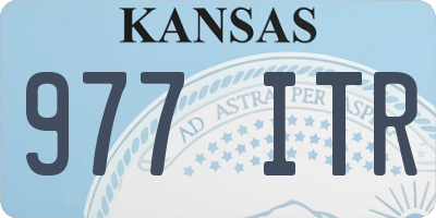 KS license plate 977ITR