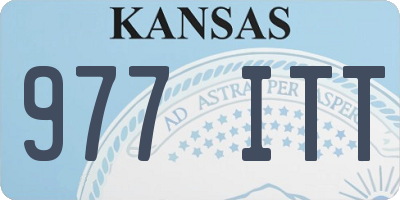 KS license plate 977ITT