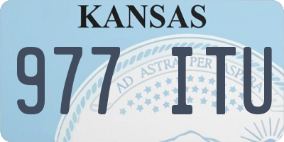 KS license plate 977ITU