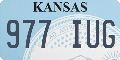 KS license plate 977IUG