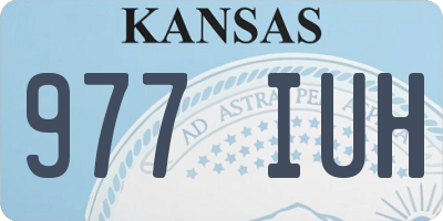 KS license plate 977IUH