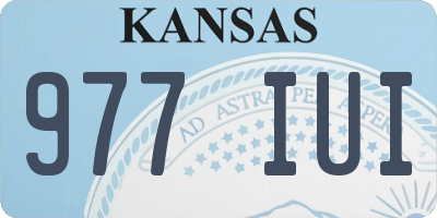 KS license plate 977IUI